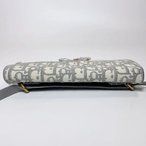 Christian Dior Oblique Slim Saddle Belt Pouch - Picture 4 of 11